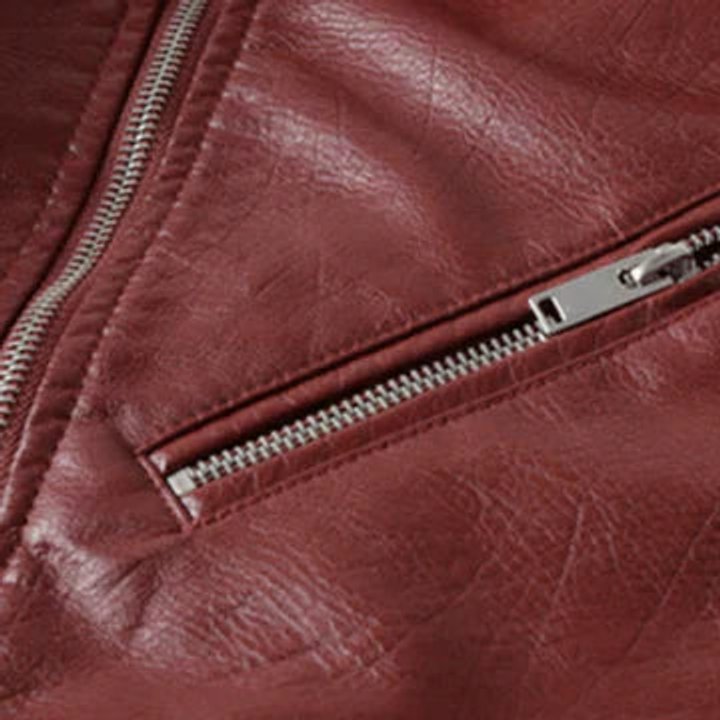 Lucilla | Veste motard courte avec ceinture