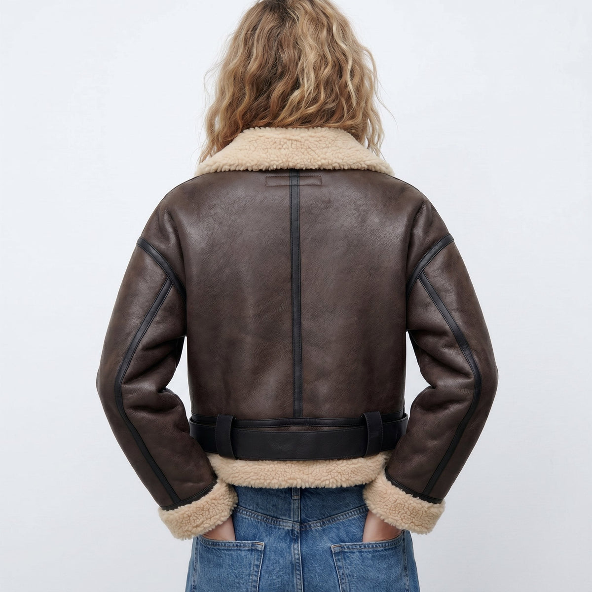 Verena | Veste aviateur courte