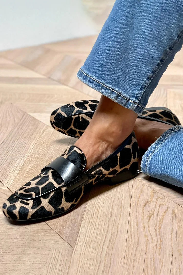 DELAUNAY | Mocassins Imprimé Léopard Nicole