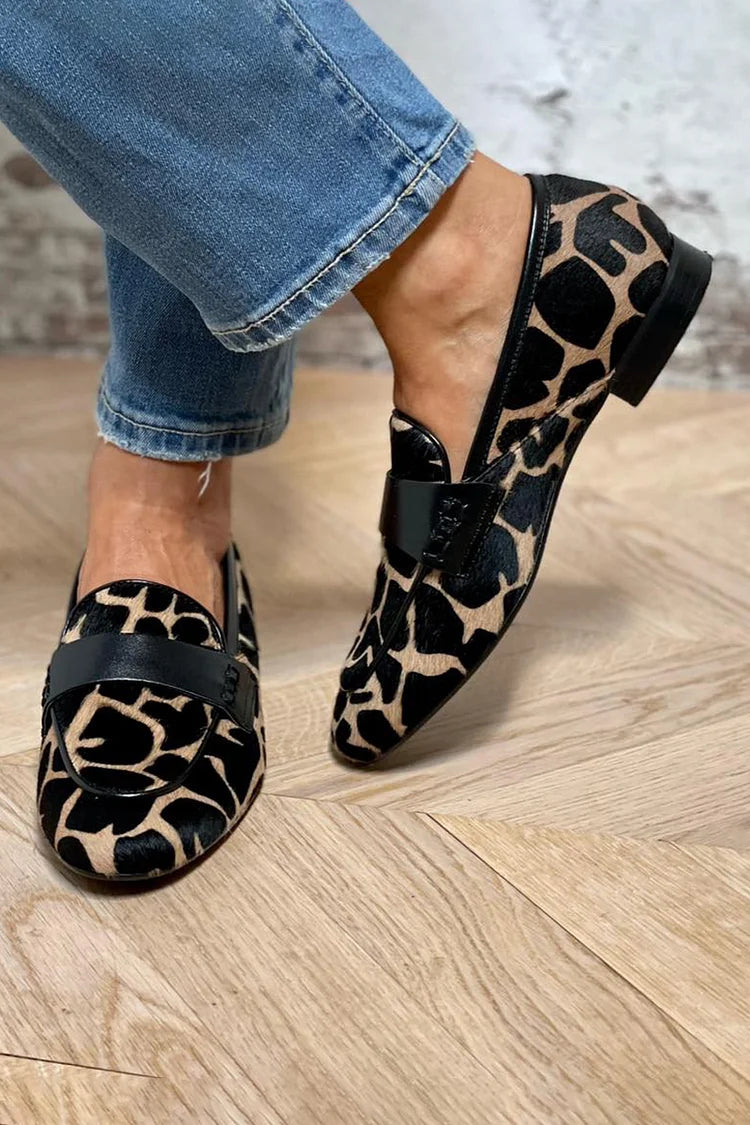 DELAUNAY | Mocassins Imprimé Léopard Nicole