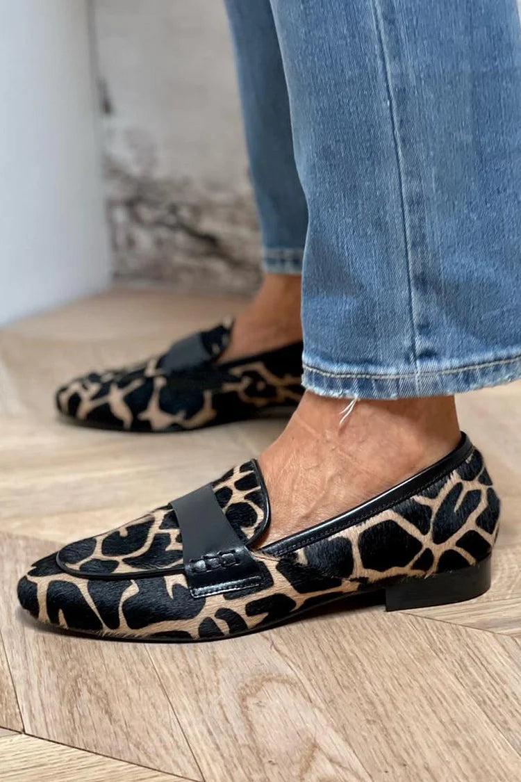 DELAUNAY | Mocassins Imprimé Léopard Nicole