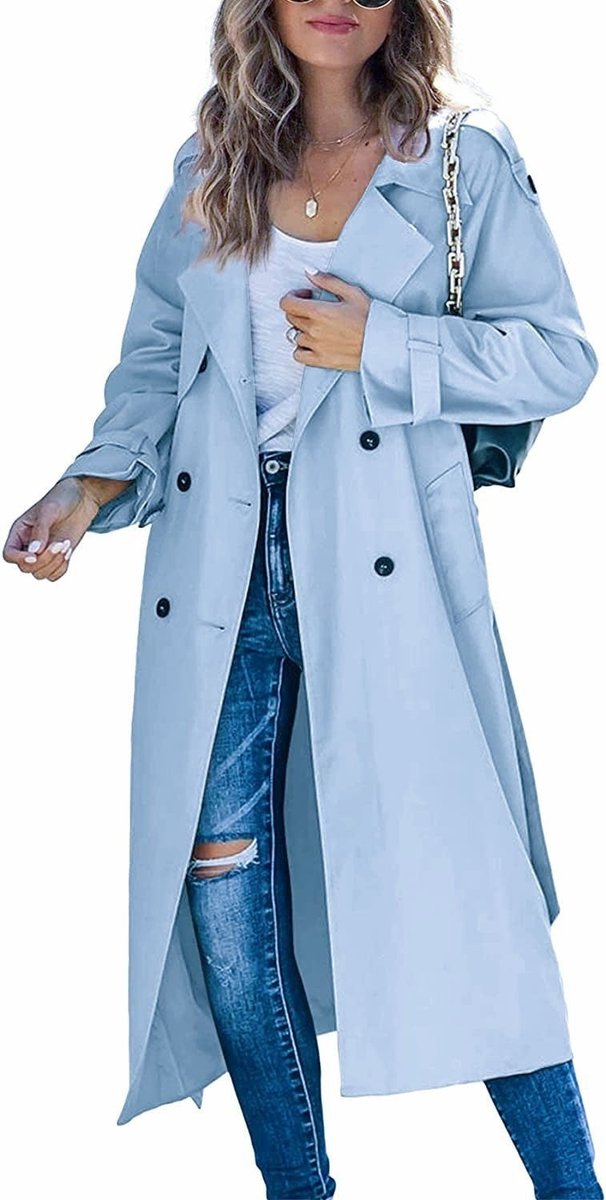 Juliette | Trench-coat long à double boutonnage et ceinture