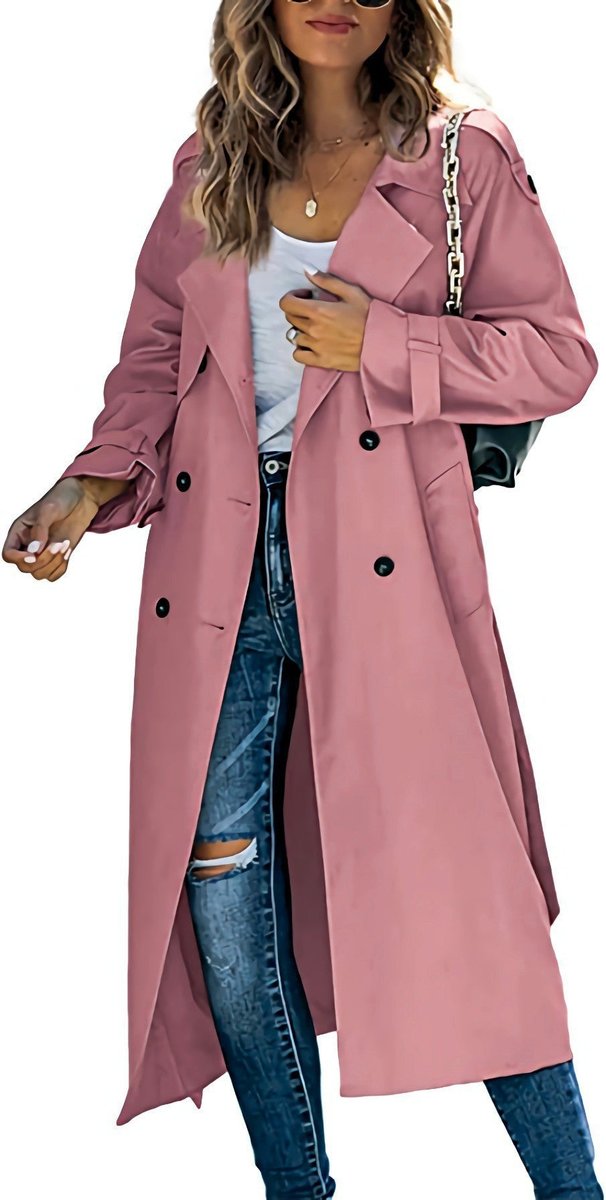 Juliette | Trench-coat long à double boutonnage et ceinture