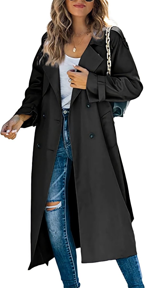 Juliette | Trench-coat long à double boutonnage et ceinture