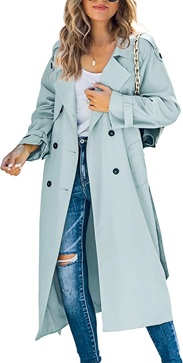 Juliette | Trench-coat long à double boutonnage et ceinture