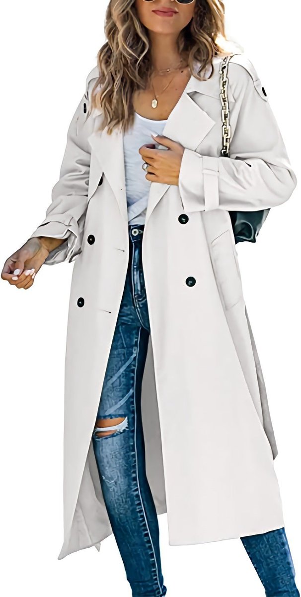 Juliette | Trench-coat long à double boutonnage et ceinture