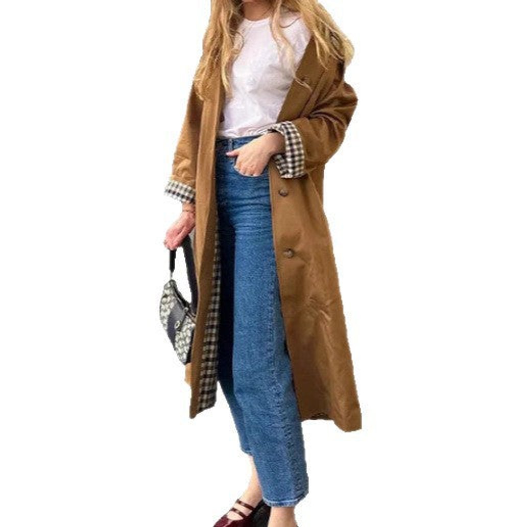 Lucia | Manteau trench long oversize raffiné