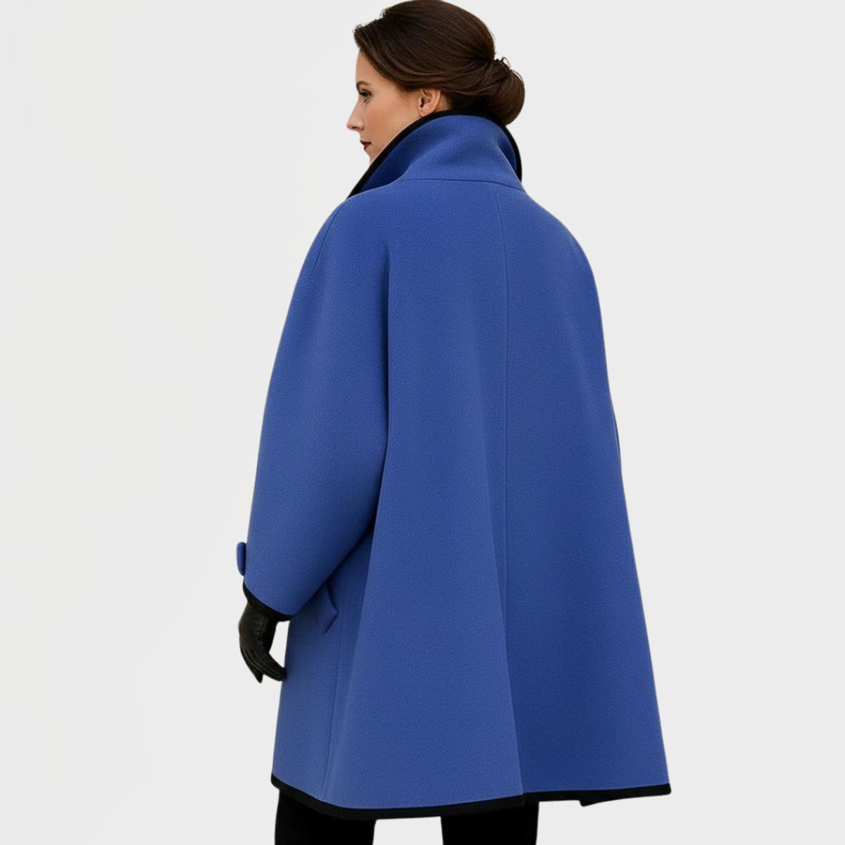 Flora | Manteau oversize à liseré contrasté