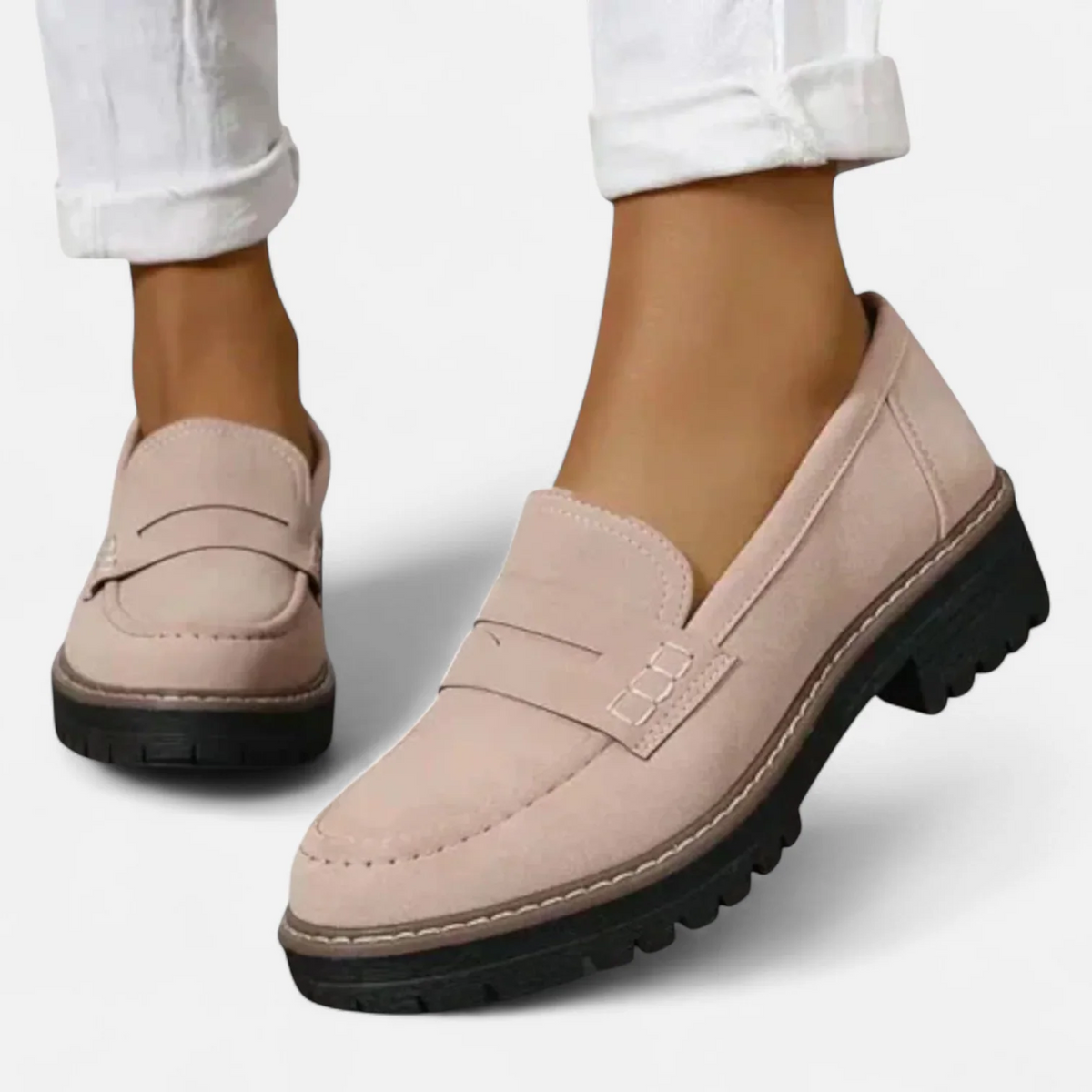 DELAUNAY | Mocassins Penny Semelle Crantée Aveline