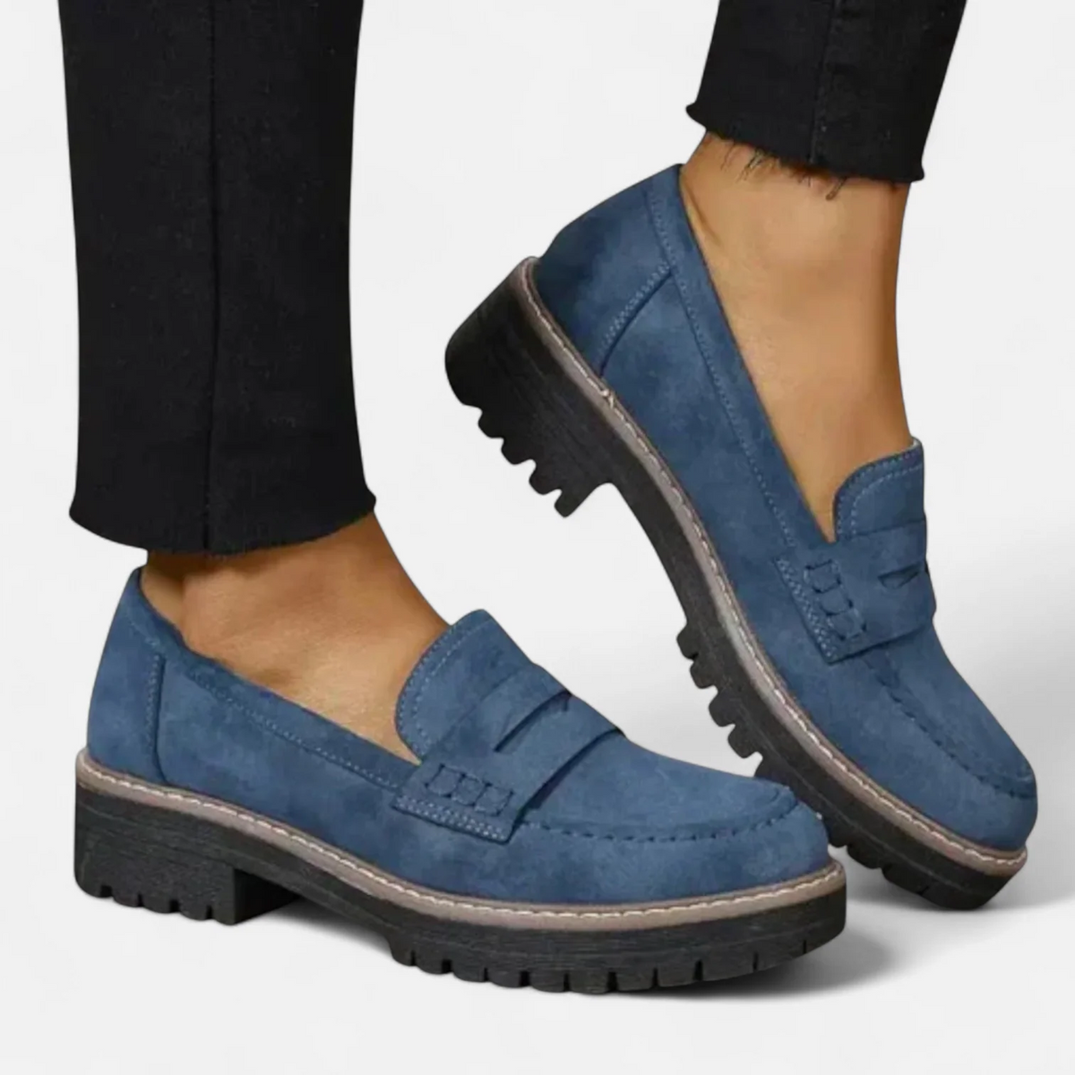 DELAUNAY | Mocassins Penny Semelle Crantée Aveline