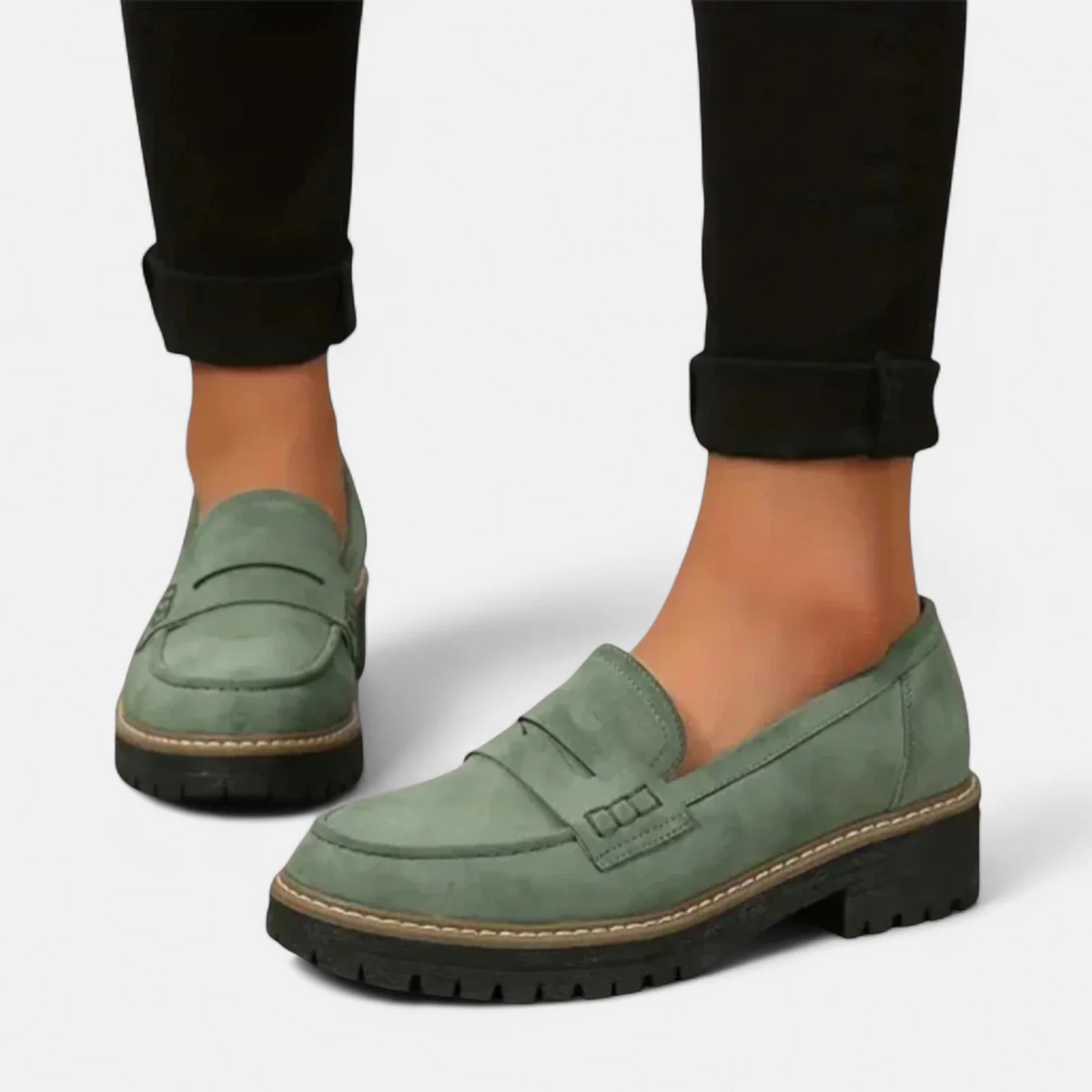 DELAUNAY | Mocassins Penny Semelle Crantée Aveline