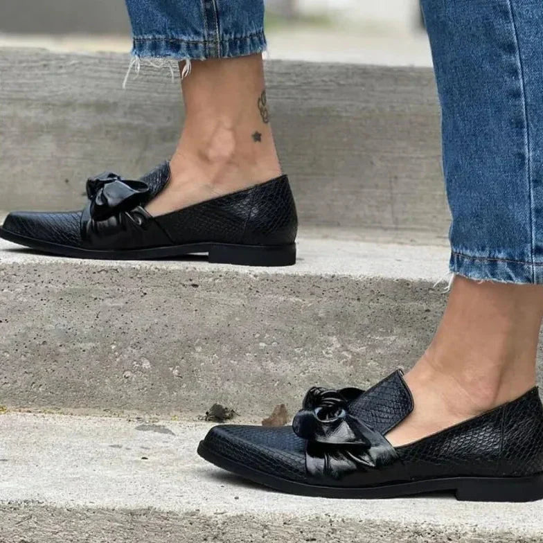 DELAUNAY | Mocassins Nœud Bout Pointu Brigitte
