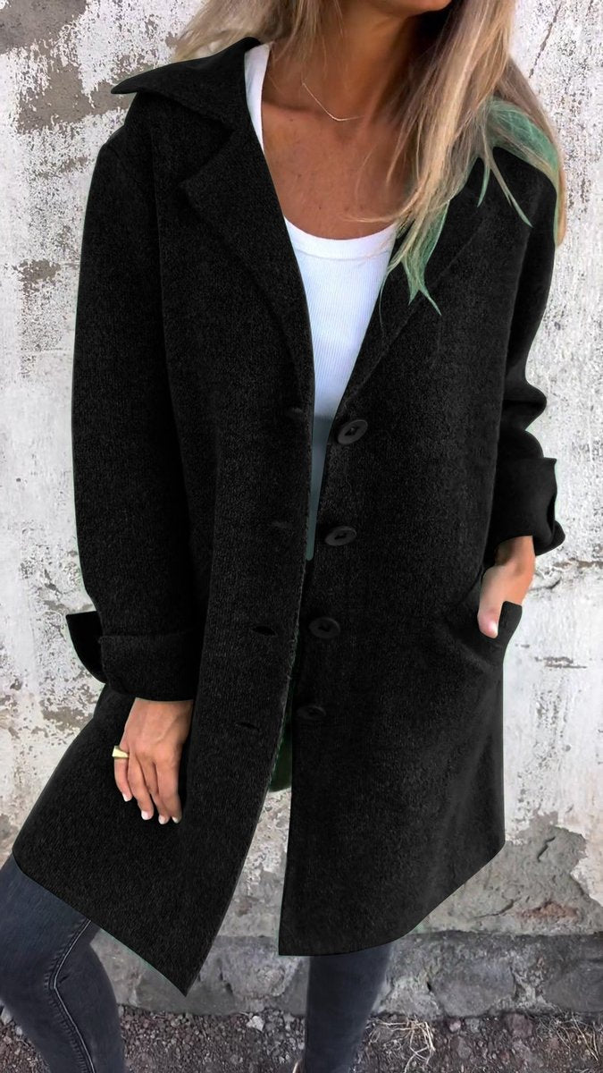 Lucille | Manteau long relax à revers