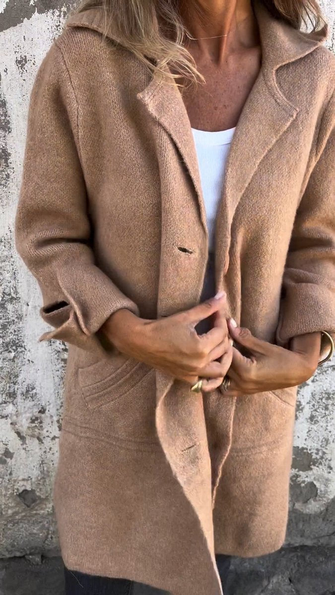 Lucille | Manteau long relax à revers