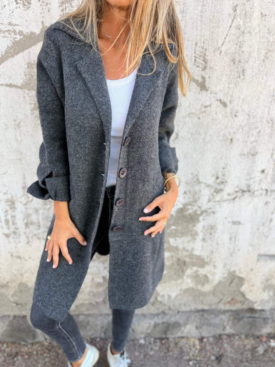 Lucille | Manteau long relax à revers