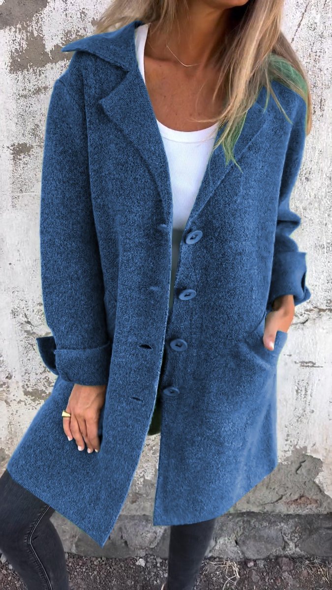 Lucille | Manteau long relax à revers