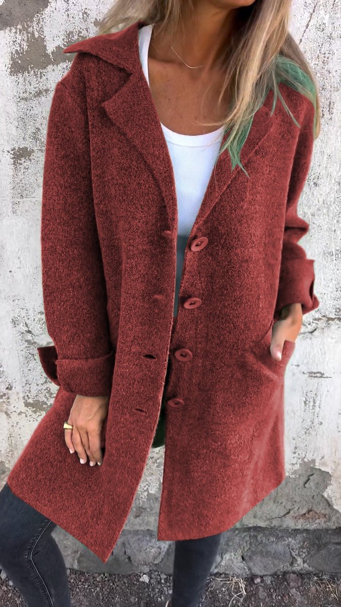 Lucille | Manteau long relax à revers