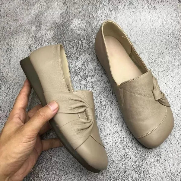 DELAUNAY | Mocassins Cuir Souple Nœud Isabelle
