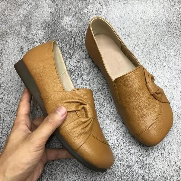 DELAUNAY | Mocassins Cuir Souple Nœud Isabelle