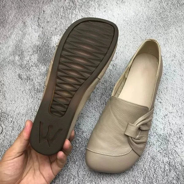DELAUNAY | Mocassins Cuir Souple Nœud Isabelle