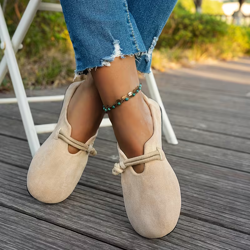 DELAUNAY | Mocassins Daim Nœud Corde Véronique