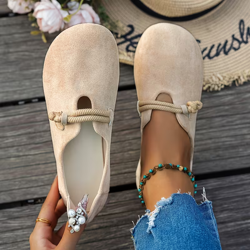 DELAUNAY | Mocassins Daim Nœud Corde Véronique