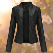Larissa | Veste moto zippée coupe slim pour femme