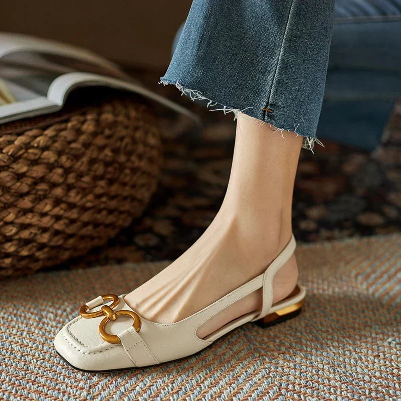 DELAUNAY | Mocassins Bride Arrière Talon Bloc Martine