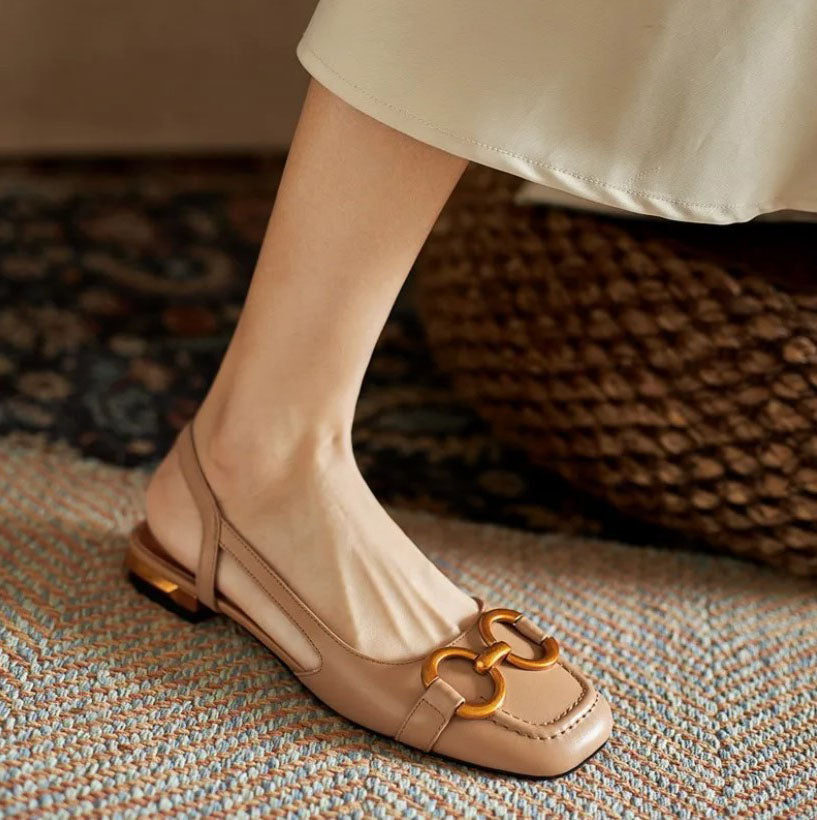 DELAUNAY | Mocassins Bride Arrière Talon Bloc Martine