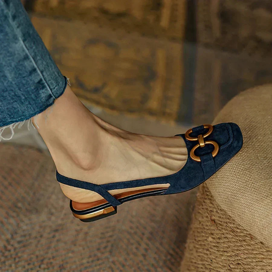 DELAUNAY | Mocassins Bride Arrière Talon Bloc Martine