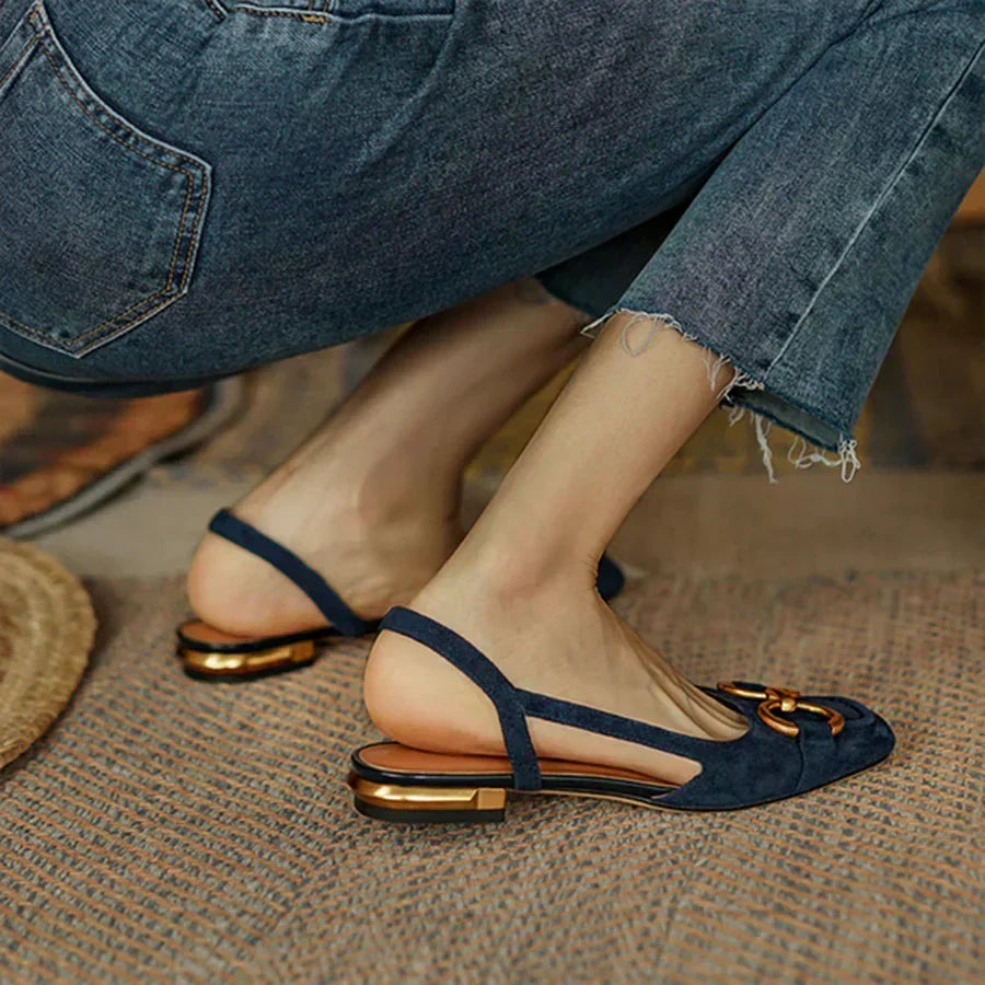 DELAUNAY | Mocassins Bride Arrière Talon Bloc Martine