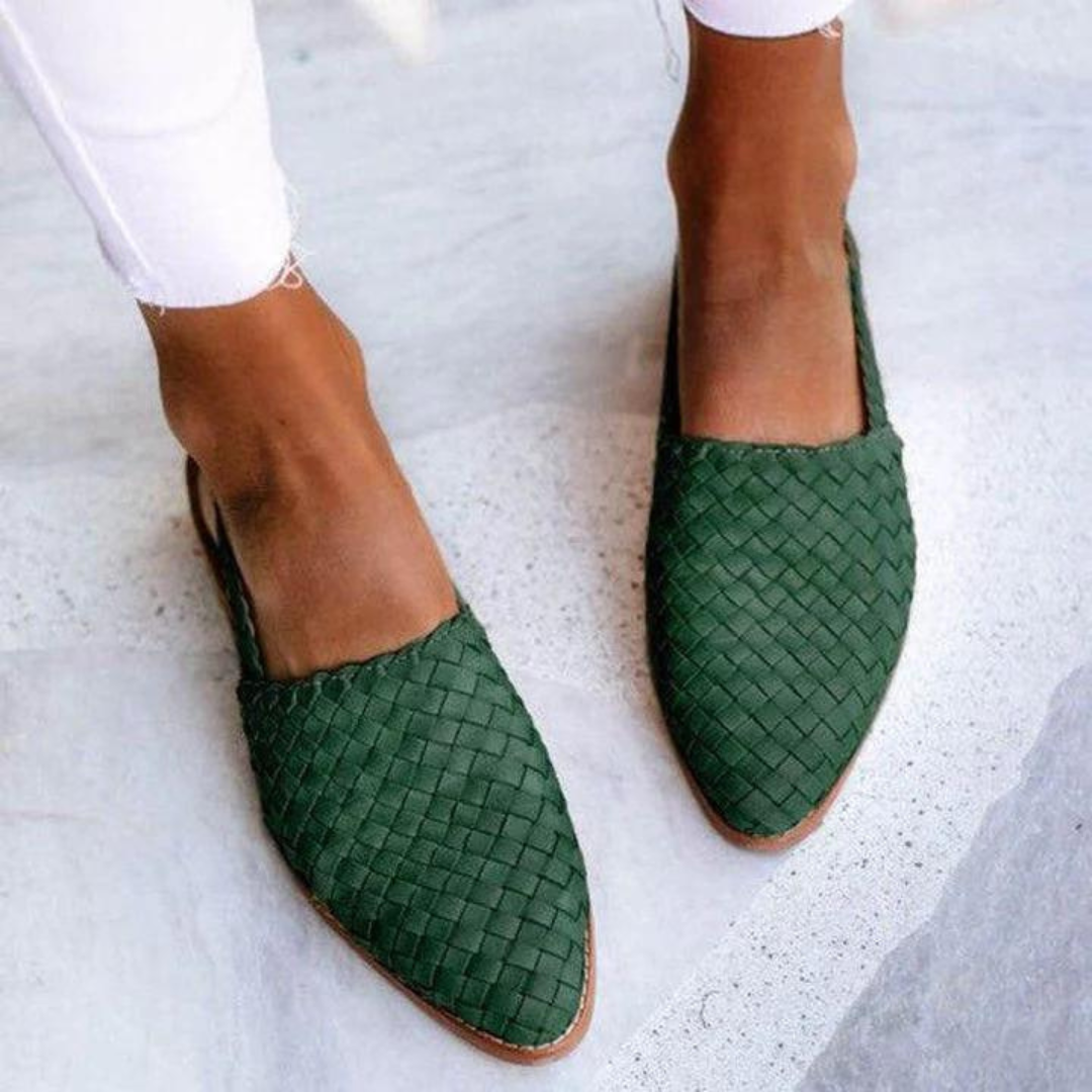 DELAUNAY | Mules Tressées Bout Fermé Mathilde