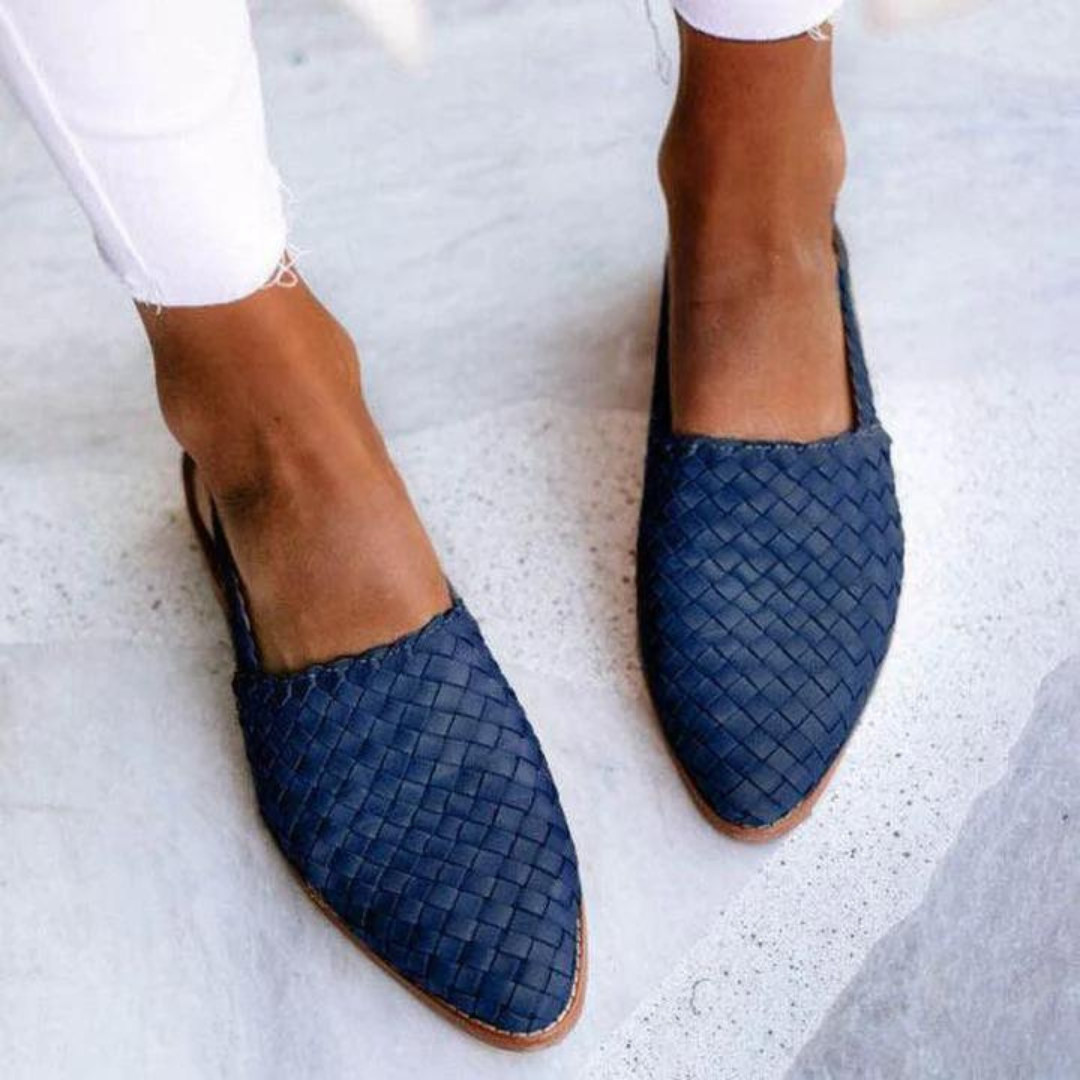 DELAUNAY | Mules Tressées Bout Fermé Mathilde