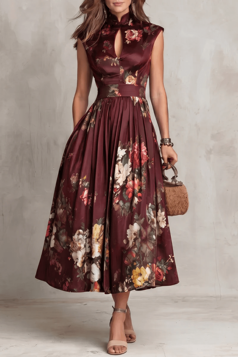 Rosalie | Robe Midi Plissée