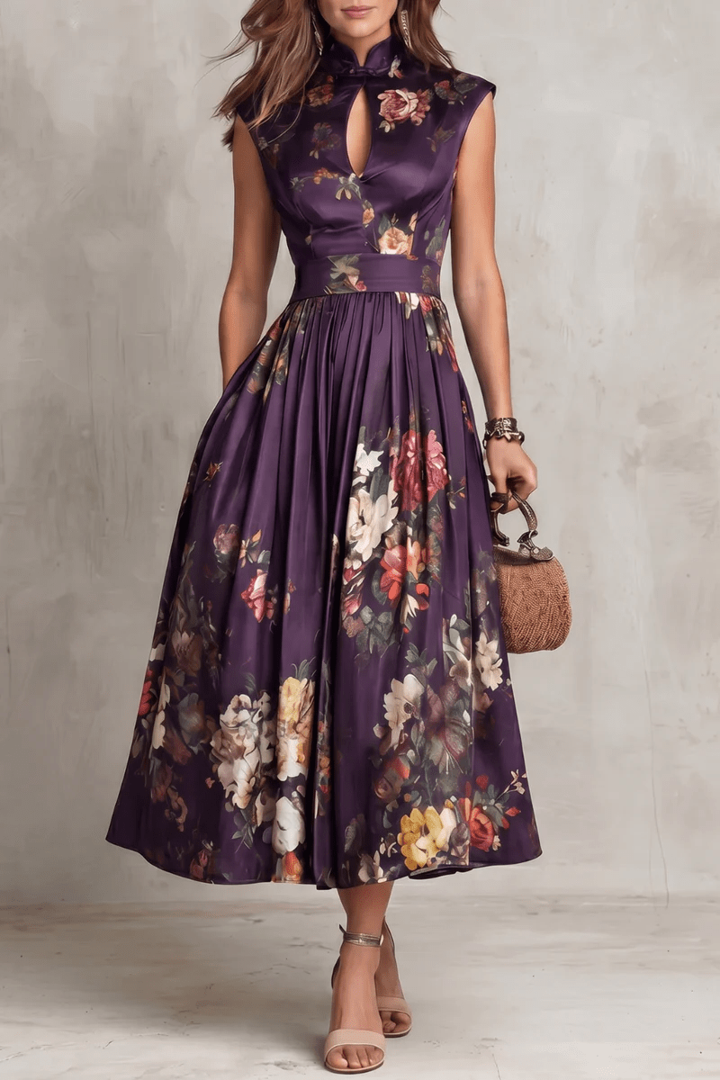 Rosalie | Robe Midi Plissée