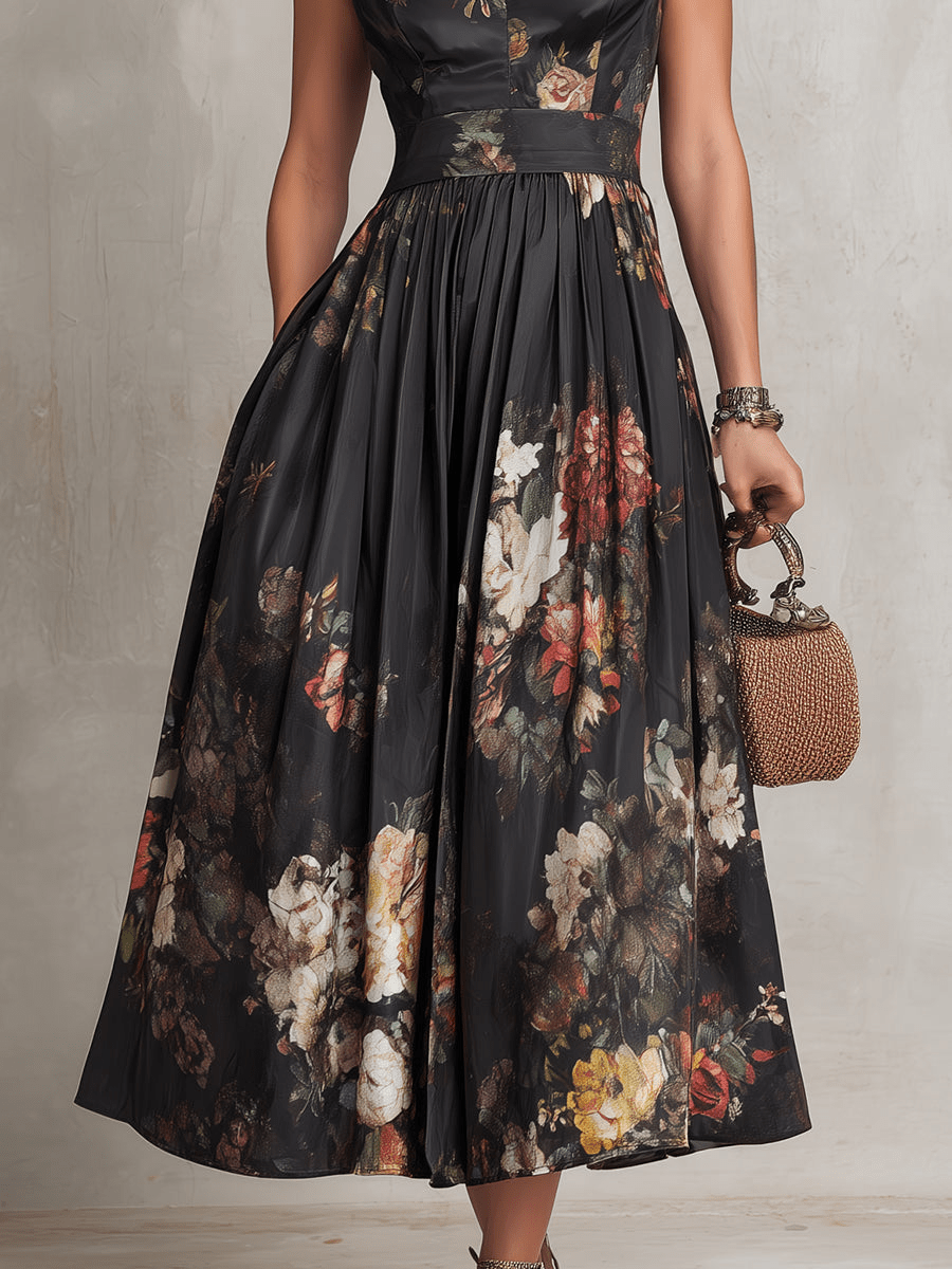 Rosalie | Robe Midi Plissée