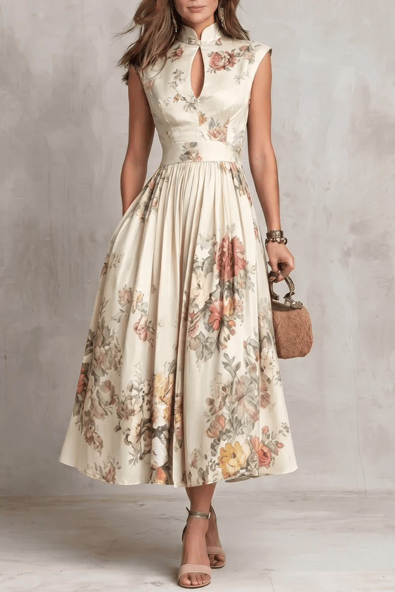 Rosalie | Robe Midi Plissée
